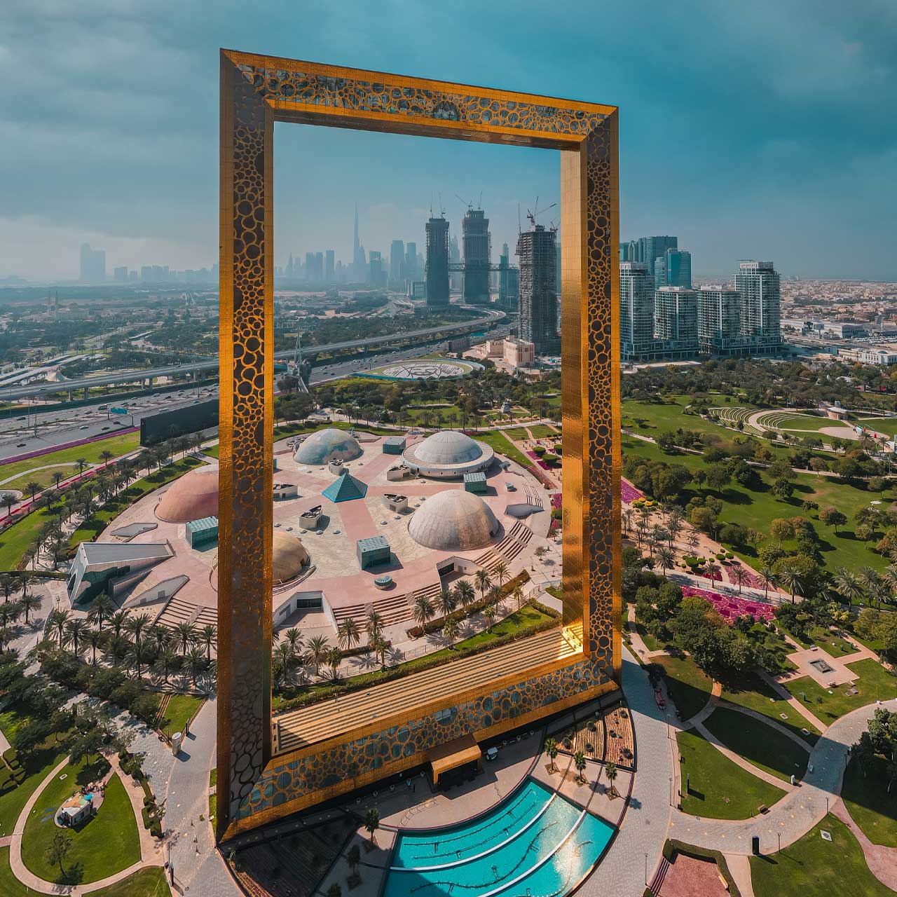 The Dubai Frame - observation platform with 360° view